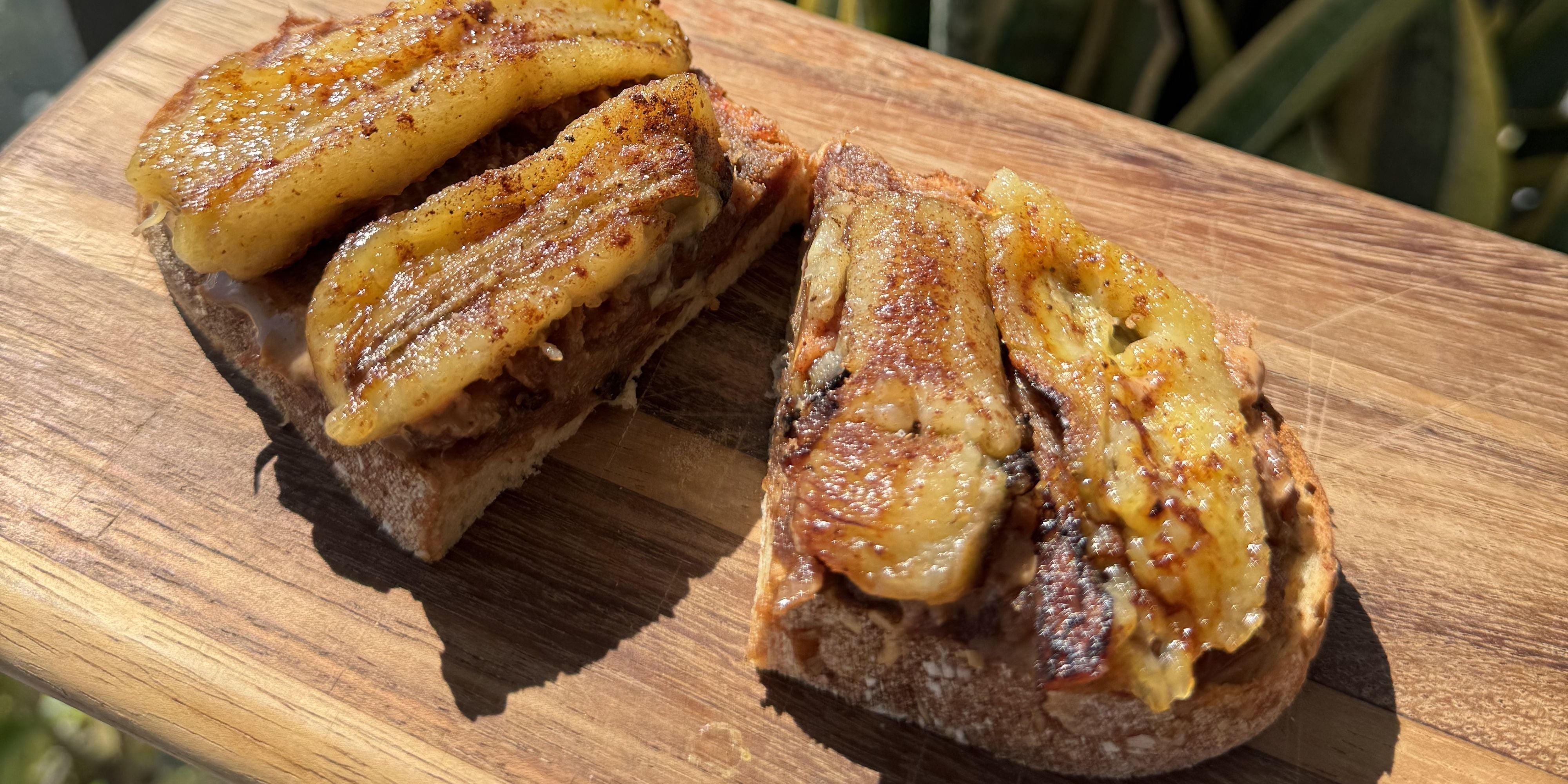 Tostada dulce caramelizada